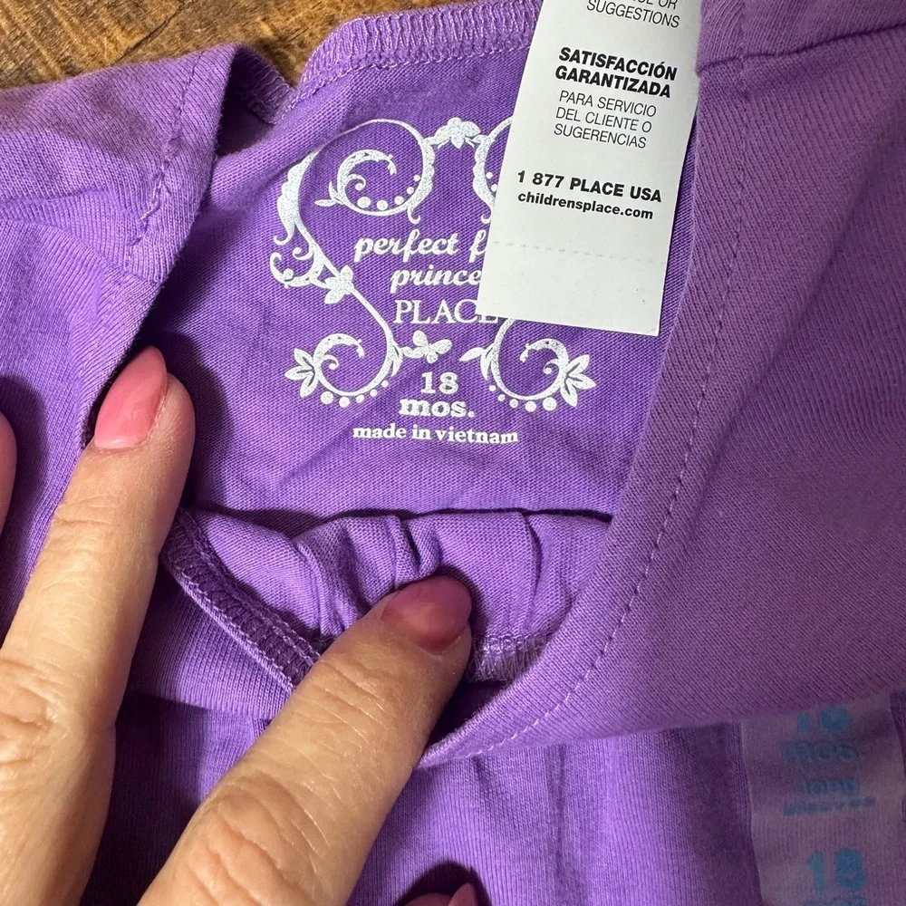 NWT The Children’s Place 18 Months Purple‎ Long Sleeve Shirt